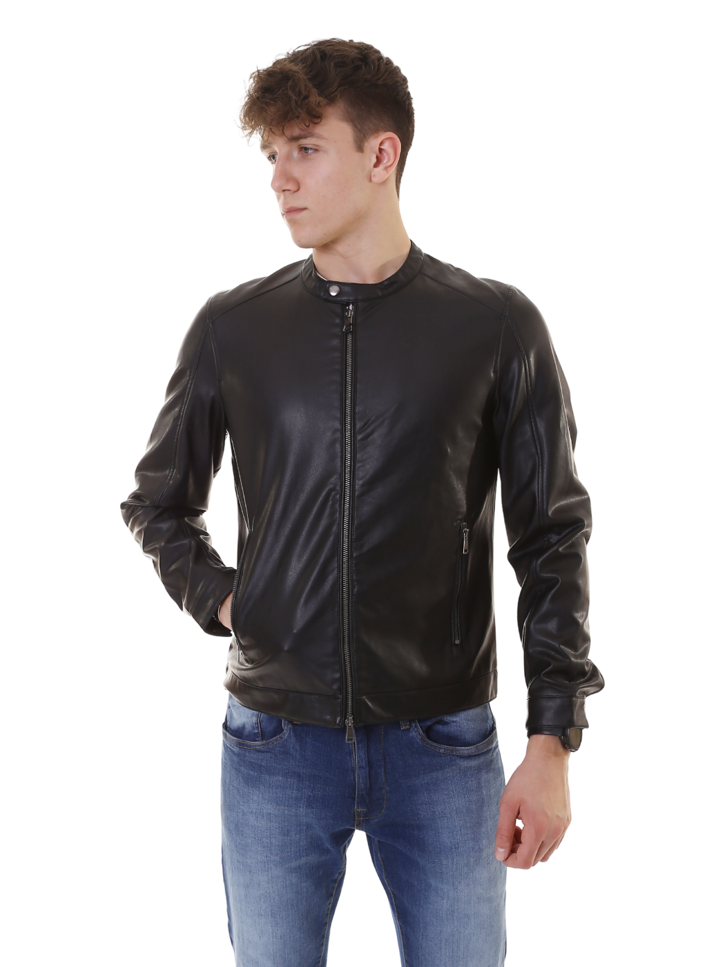 BUNF Giacca Biker Ecopelle Uomo: Stile e Design