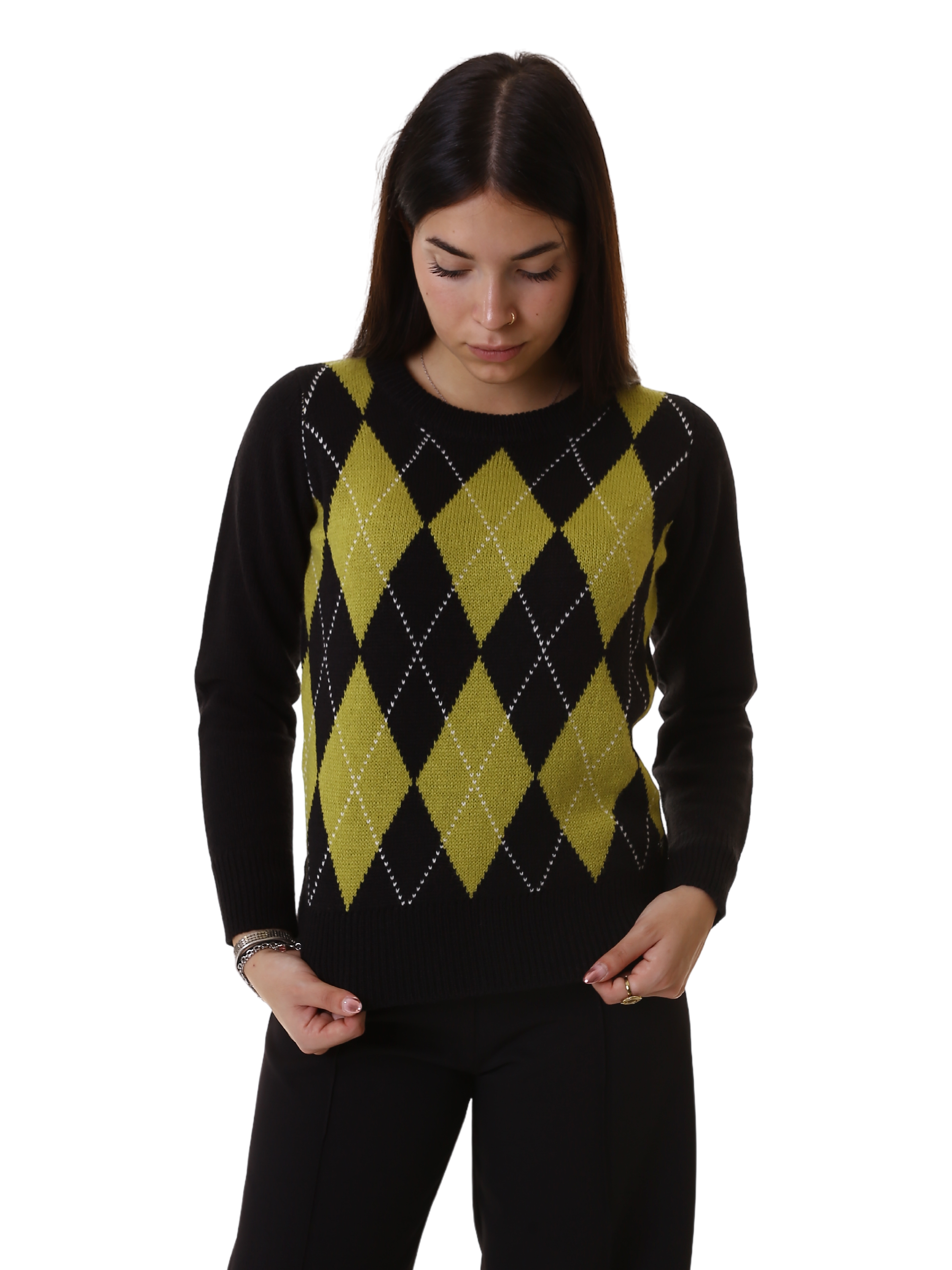Maglione da donna a maniche lunghe autunno e inverno